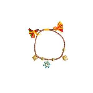 NEW MONOKI women's soleil bracelet in yellow tassel